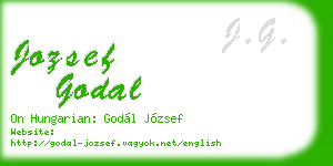 jozsef godal business card